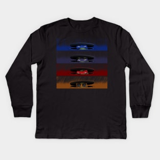 Peek of the Ninja Kids Long Sleeve T-Shirt